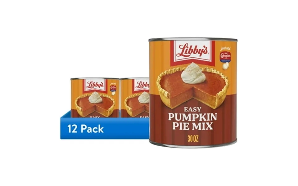 12 Pack Libby S Easy Pumpkin Pie Mix Canned Pumpkin Pie Filling Baking One 9-inch Pumpkin Pie 30 Oz