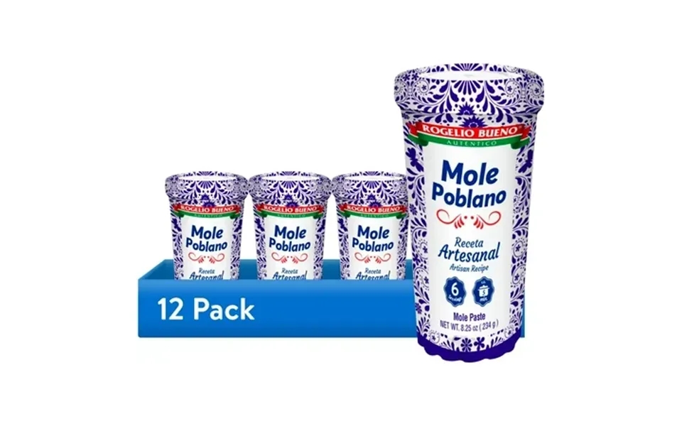 12 Pack Rogelio Bueno Artisan Mole Poblano Sauce 8.25 Oz