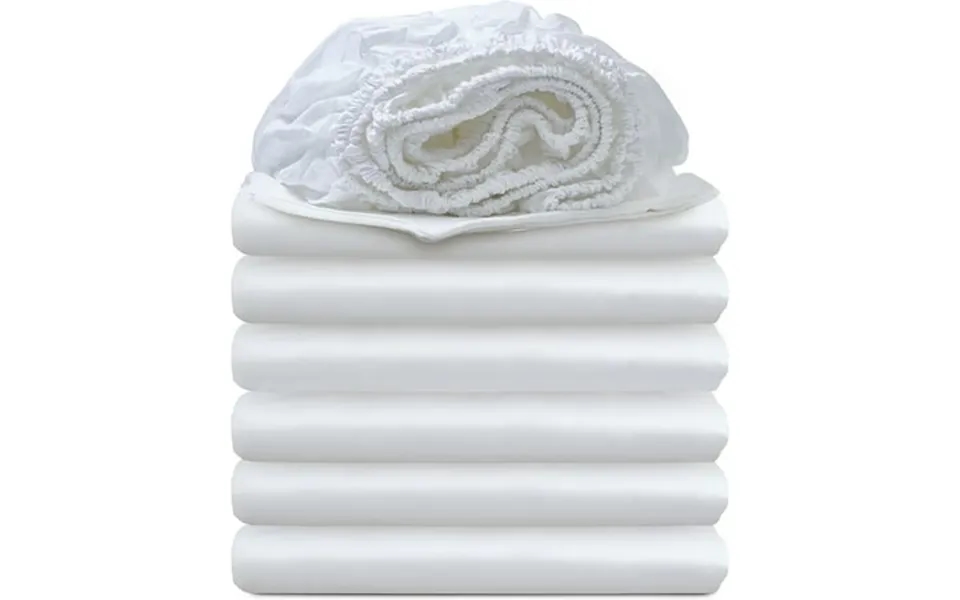 12 Pcs Hospital Bed Sheets Bulk White Fitted Bed Sheets 36 X 80 X 16 Inch Deep Pocket 100% Cotton Sheets With Elastic Al