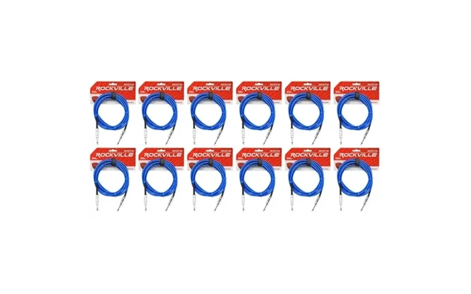 12 Rockville Rcgt10bl 10 1 4 Ts To 1 4 Ts Guitar Instrument Cable