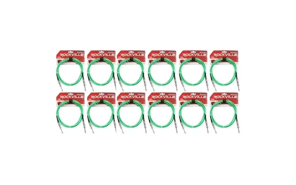 12 Rockville Rcgt6.0g 6 1 4 Ts To 1 4 Ts Guitar Instrument Cable