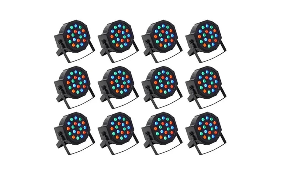 12 Rockville Rockpar50 Led Rgb Compact Par Can Dj Club Dmx Wash Lights