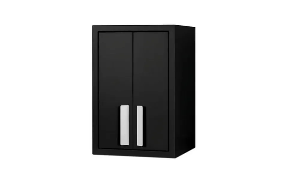 12 X 12 In. Wall Cabinet With Powder Coated Metal Construction Black