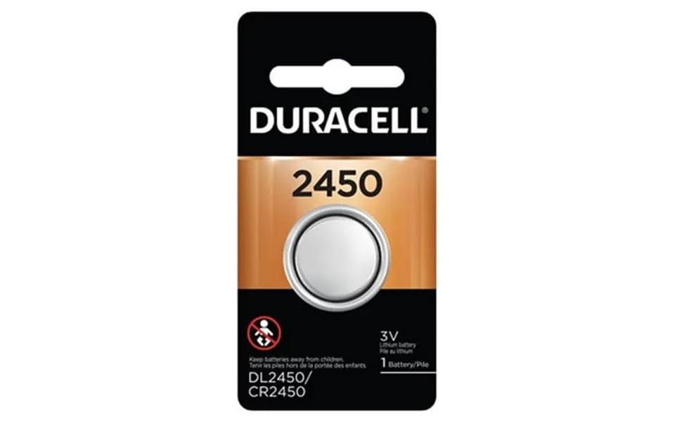 12 X Cr2450 Duracell 3 Volt Lithium Coin Cell Batteries On A Card
