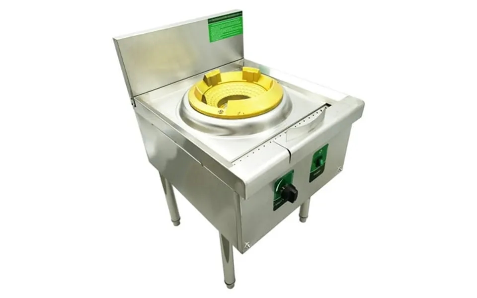 12.2 Lpg And Natural Gas Chamber Single Burner Open Style Commercial Gas Wok Gas Stove With Baffle