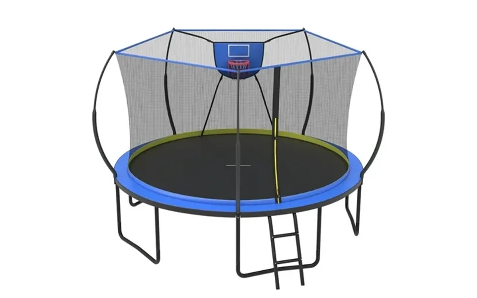 12ft Trampoline For Kids And Adults Segmart Outdoor Trampoline With Fiberglass Rods Recreational Trampoline With Smart Z
