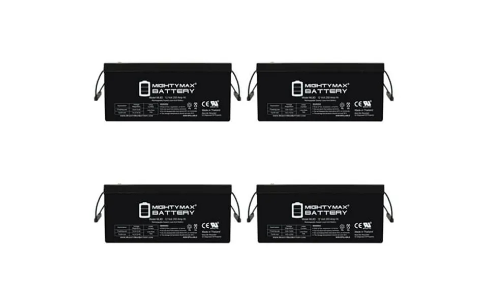 12v 250ah Sla Battery Replacement For Atv Rv Marine - 4 Pack
