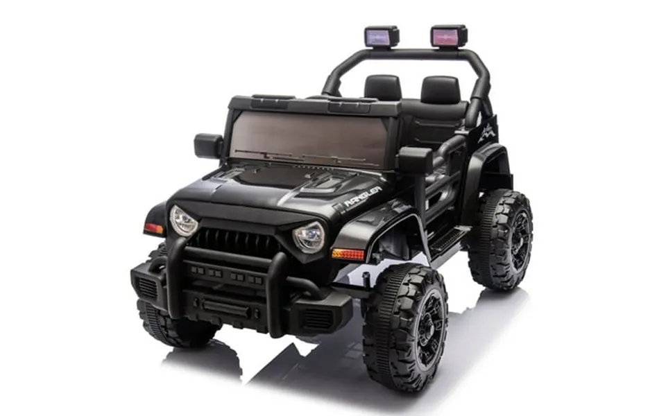 12v Ride On Truck For Boys & Girls Cool Kids Police Truck Car With Big Wheels & Off Road Painting As Gift Ride On Toy Wi