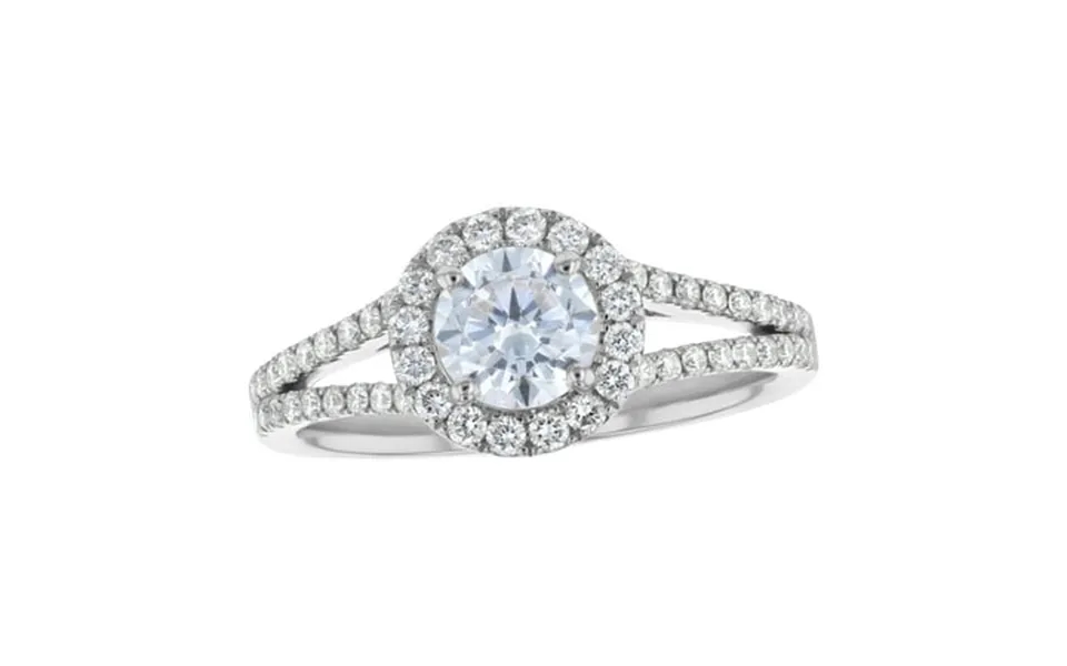 14k White Gold 1-1 3 Cttw. Certified Diamonds Round-cut Halo Engagement Ring By Hollywood Hills Jewelers