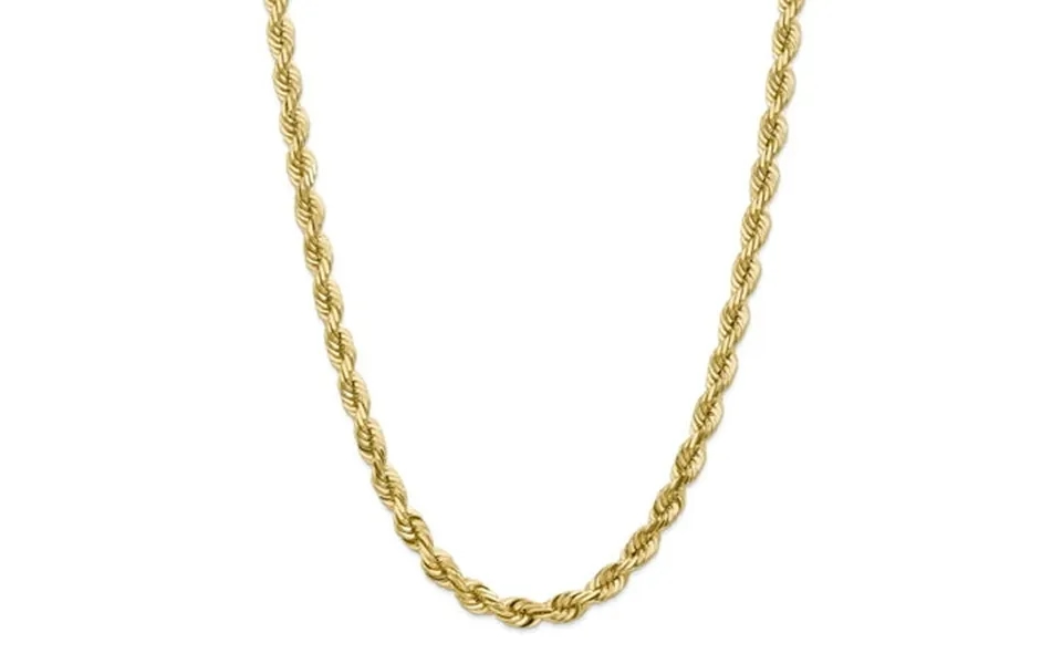 14k Yellow Gold 24 Inch 7mm Link Rope Lobster Clasp Chain Necklace Pendant Charm Fine Jewelry For Women Gifts For