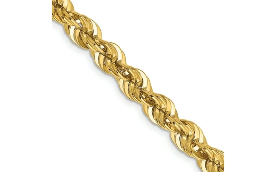 14k Yellow Gold 30 Inch 6mm Link Rope Lobster Clasp Chain Necklace Pendant Charm Fine Jewelry For Women Gifts For