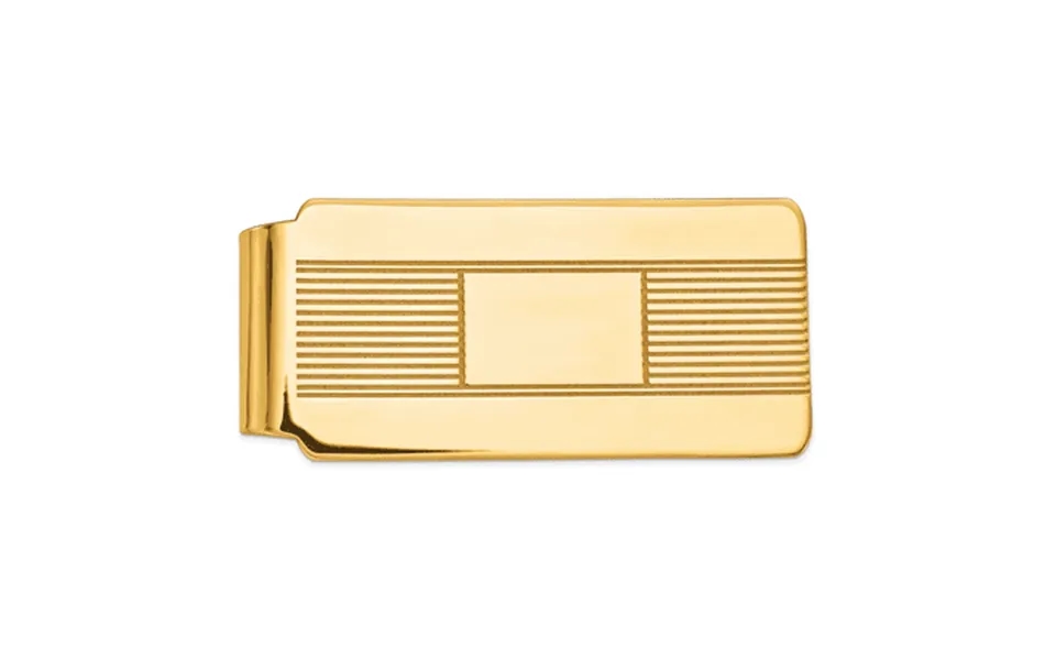 14k Yellow Gold Menengravable Money Clip Fine Jewelry For Dad Mens Gifts For Him