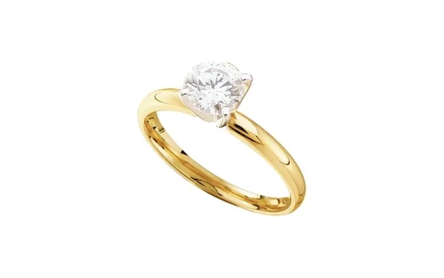14kt Yellow Gold Womens Round Diamond Solitaire Bridal Wedding Engagement Ring 1 Cttw product image