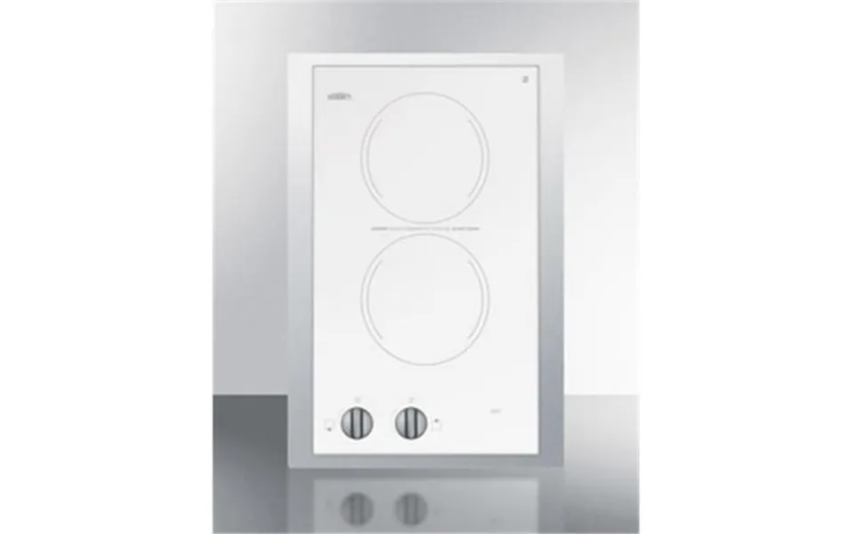 15 In. 230v Electric Smoothtop Cooktop White