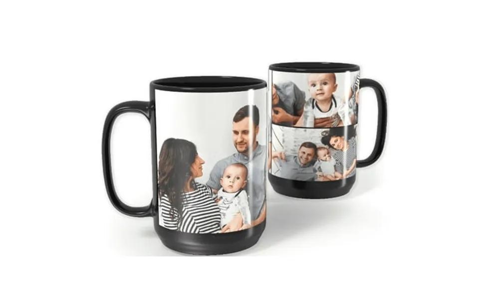 15 Oz Fully Black Ceramic Custom Mug