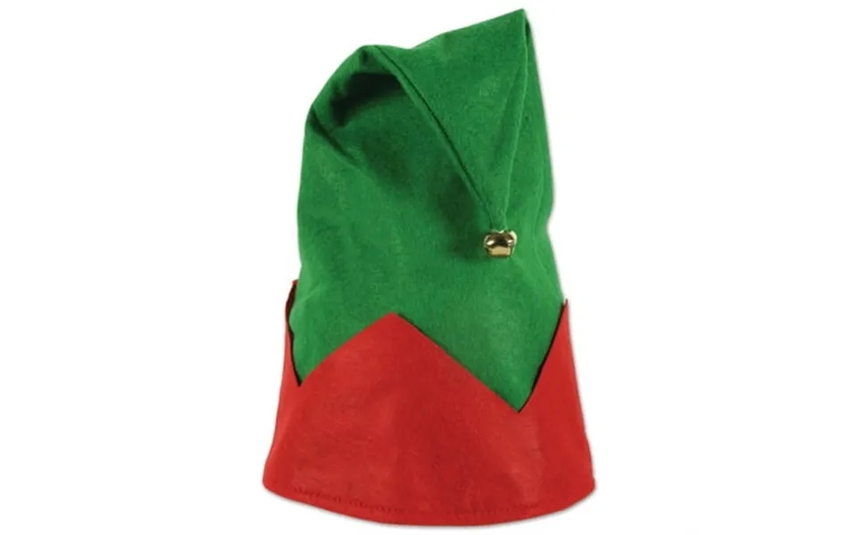 16 Red And Green Felt Elf Hat