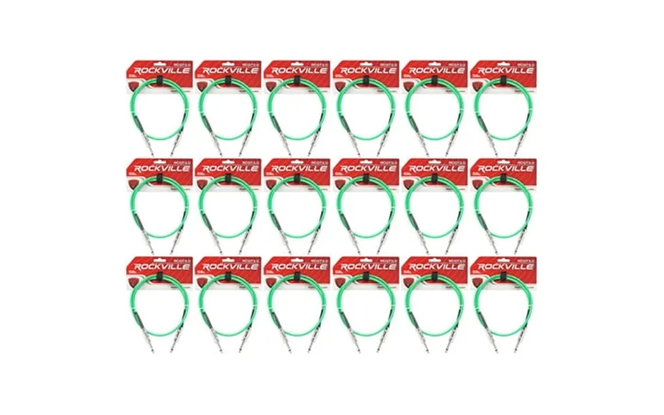 18 Rockville Rcgt3.0g 3 1 4 Ts To 1 4 Ts Guitar Instrument Cable