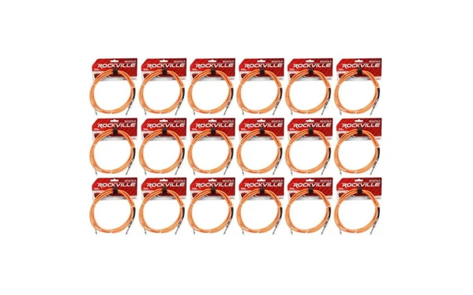 18 Rockville Rcgt6.0o 6 1 4 Ts To 1 4 Ts Guitar Instrument Cable
