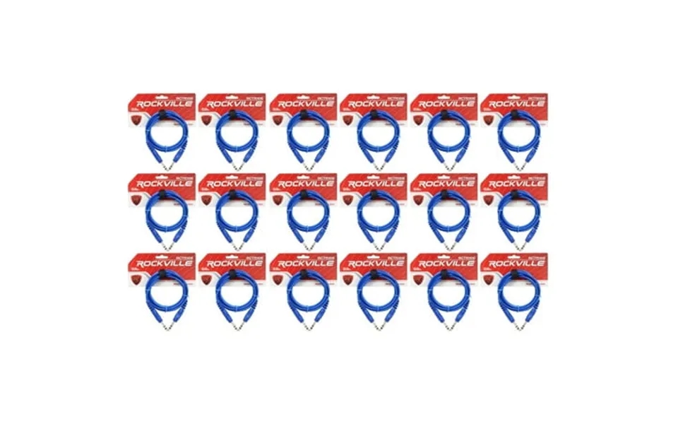 18 Rockville Rctr106bl Blue 6 1 4 Trs To 1 4 Trs Cable 100% Copper