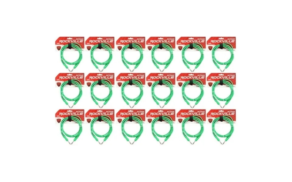 18 Rockville Rctr106g Green 6 1 4 Trs To 1 4 Trs Cable 100% Copper