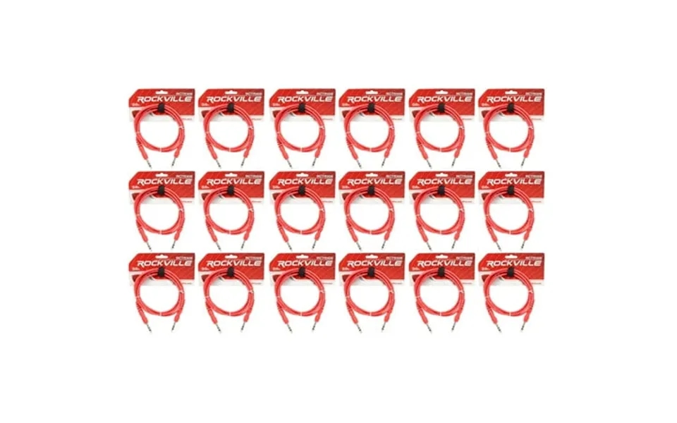 18 Rockville Rctr106r Red 6 1 4 Trs To 1 4 Trs Cable 100% Copper