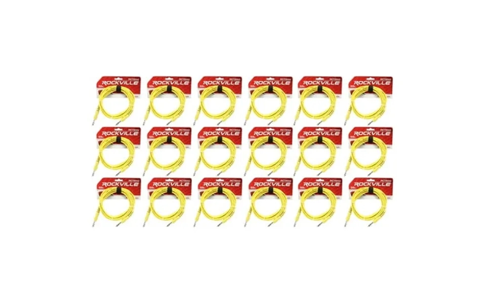 18 Rockville Rctr110y Yellow 10 1 4 Trs To 1 4 Trs Cable 100% Copper