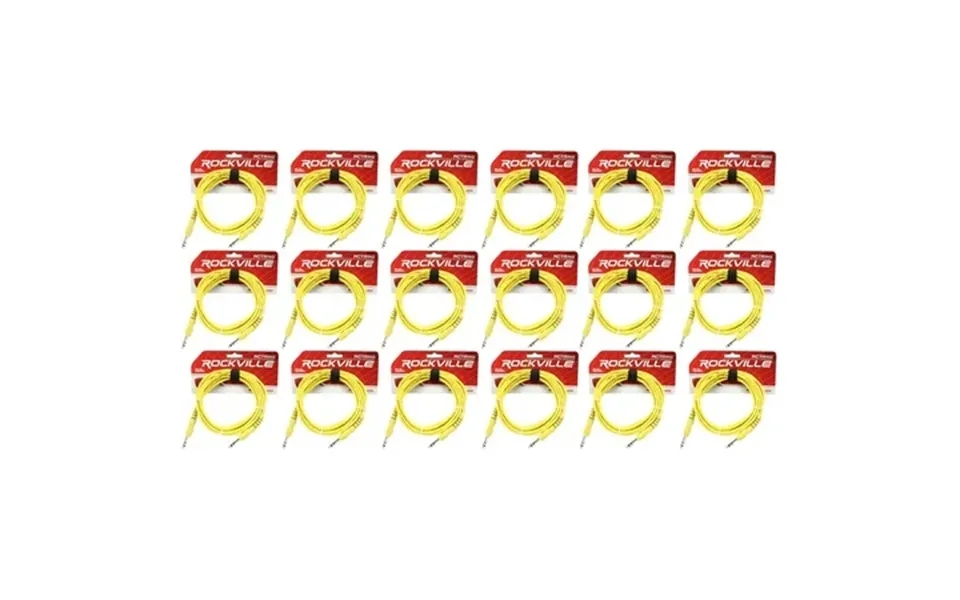 18 Rockville Rctr110y Yellow 10 1 4 Trs To 1 4 Trs Cable 100% Copper