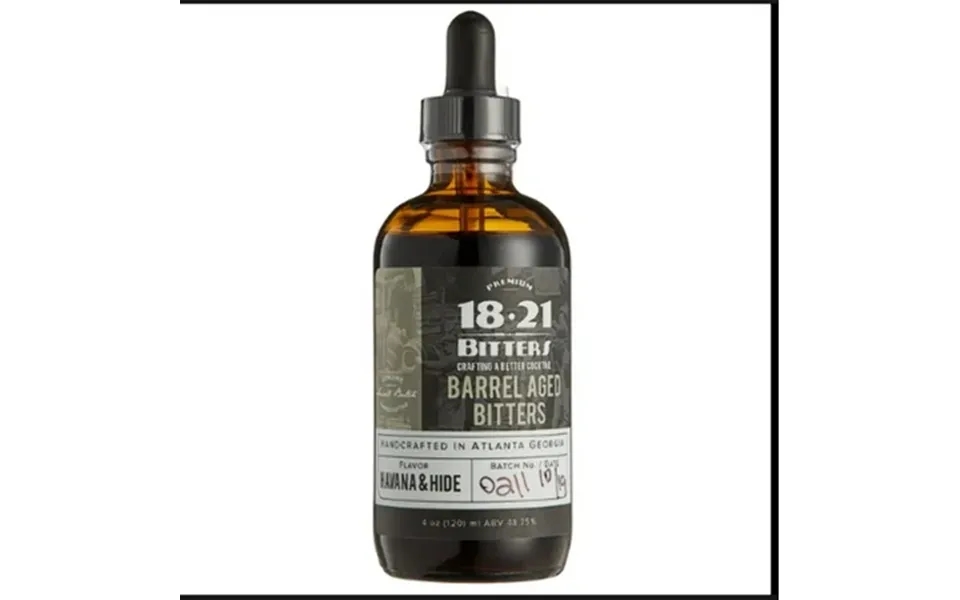 18.21 Barrel Aged Havana & Hide Bitters 4oz