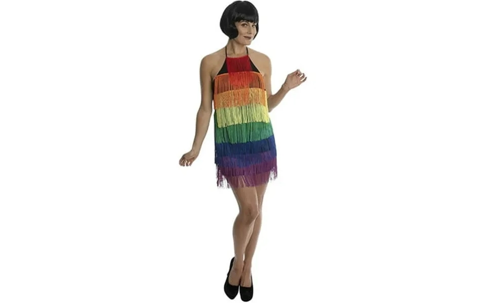 1920 Flapper Dress Rainbow Backless Skirt Gatsby For Women Halloween Costume 20s Dress Costume Fabulous Cosplay Accessor