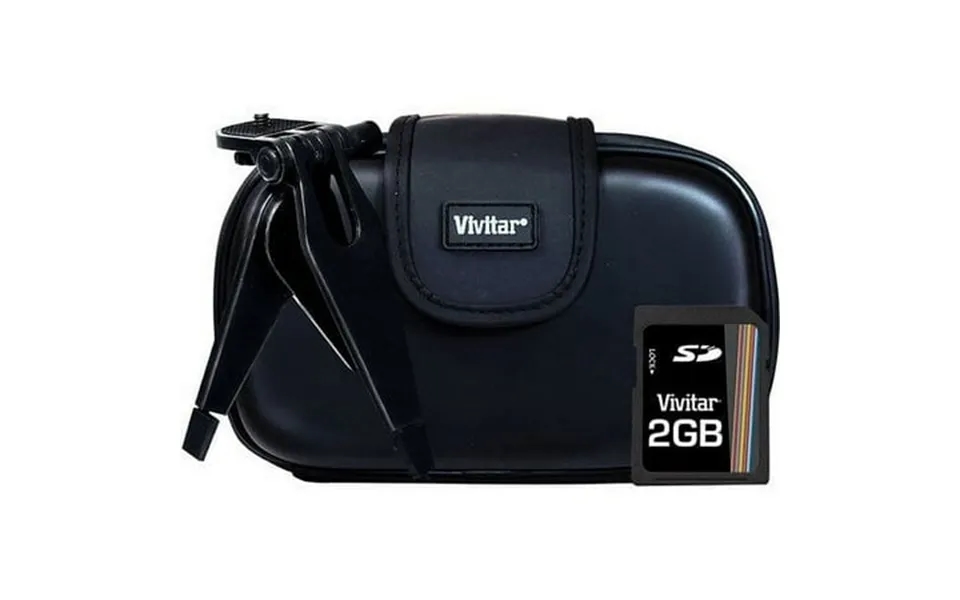 1pc Vivitar Sk425 Kit - Eva Cs Tripod And Memory Card Blk