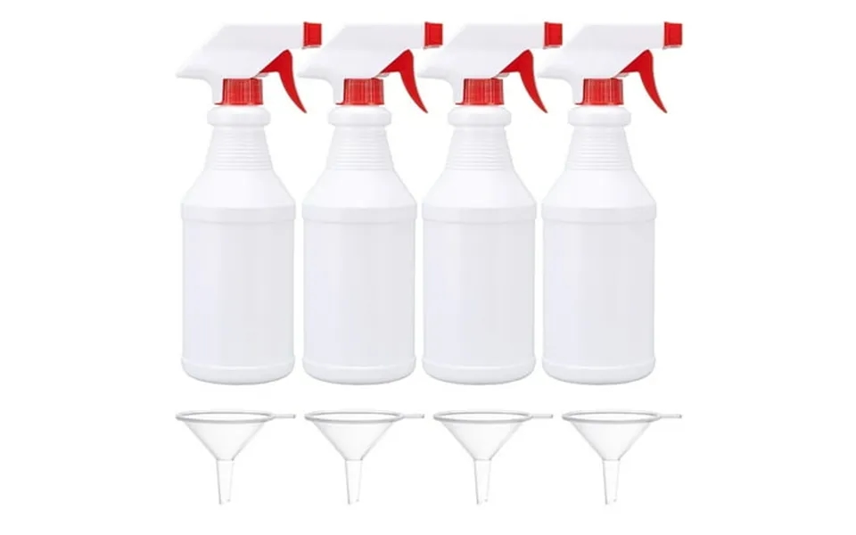 1set 500ml Polyethylene Pe Trigger Squirt Bottles With Polypropylene Pp Sprayer And Transparent Plastic Funnel Hopper Mi