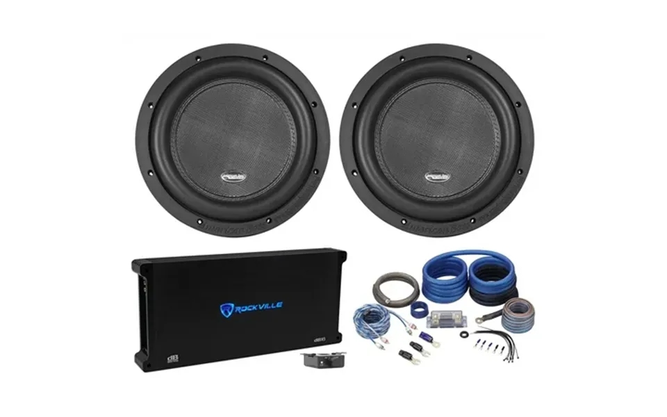 2 American Bass Xr-10d2 2000w 10 Competition Car Subwoofers Amplifier Amp Kit