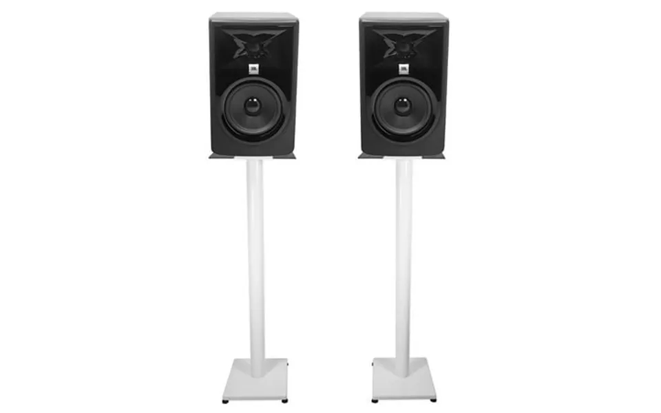 2 Jbl 305p Mkii 5 Powered Studio Monitor Monitoring Speakers White 37 Stands