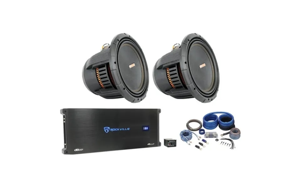 2 Memphis Audio Mojo 1212 12 3000w Competition Car Subwoofers Amplifier Amp Kit