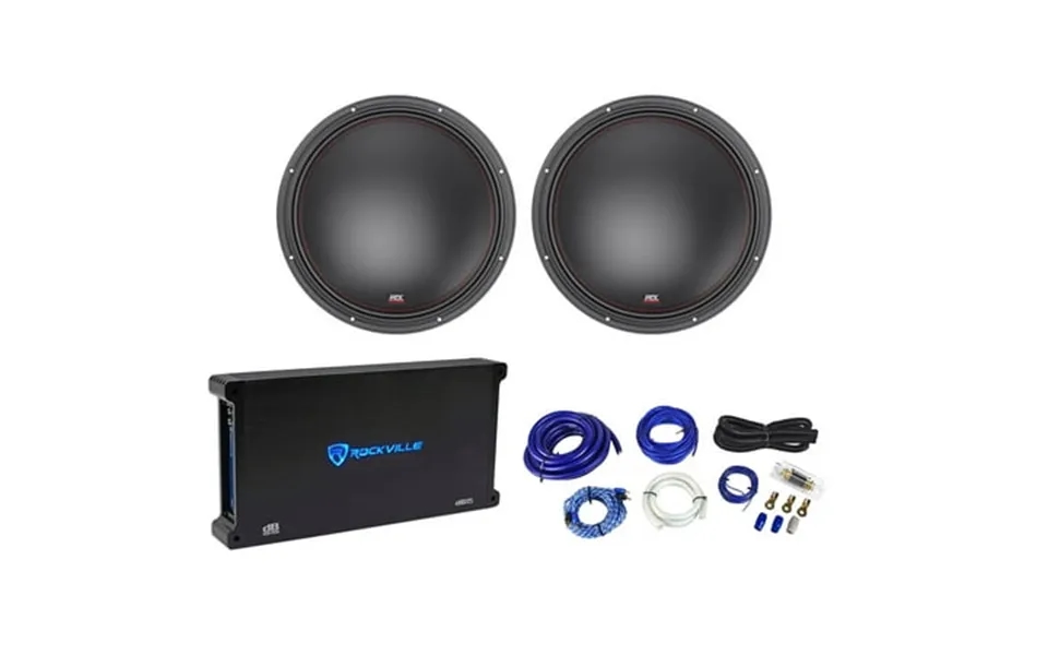 2 Mtx 7515-22 15 1500 Watt Rms Competition Subwoofers Mono Amplifier Amp Kit