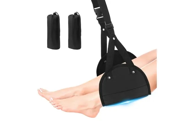 2 Pack Airplane Foot Hammock Airplane Footrest With Premium Memory Foam Adjustable Length Foot Hammock For Plane Travel  product image