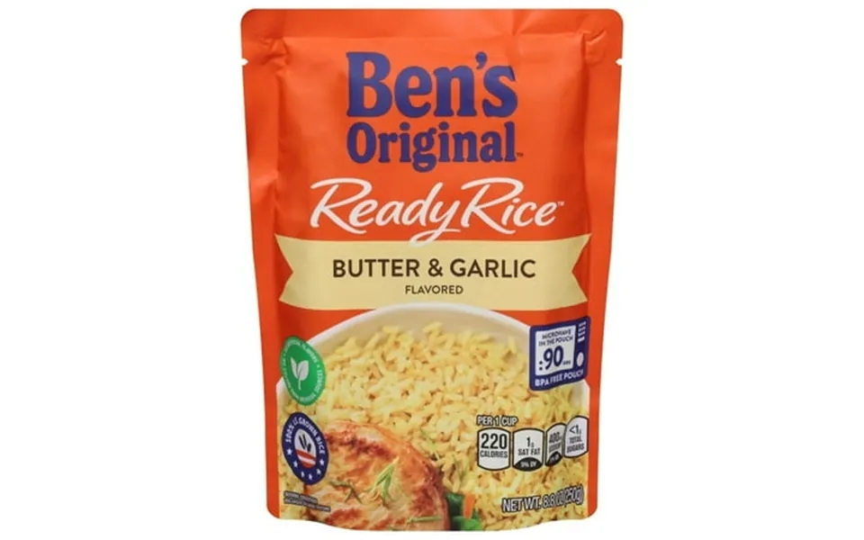 2 Pack - Ben S Original Ready Rice Butter And Garlic Flavored Rice