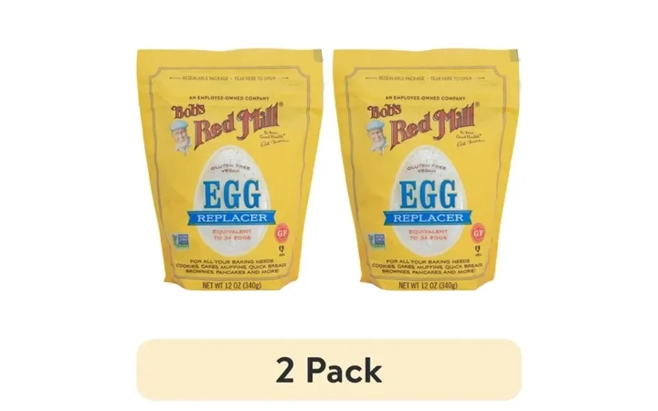 2 Pack Bob S Red Mill Gluten Free Vegan Egg Replacer Shelf Stable 12 Oz Plastic Pouch