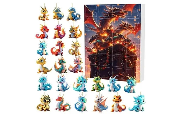 2 Pack Countdown Sets Christmas Holiday Advent Calendar Collectible Edition Baby 2d Ornament Set For Home And Festive Ce product image