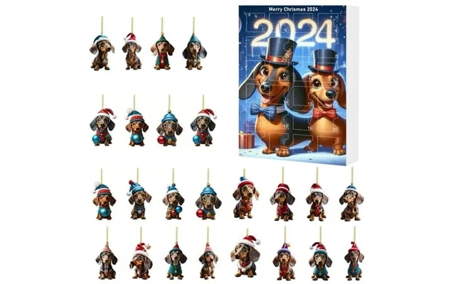 2 Pack Countdown Sets - Christmas Home 2025 Holiday Advent Calendar Collectible Funny Dog Set Commemorative Item For Fes product image