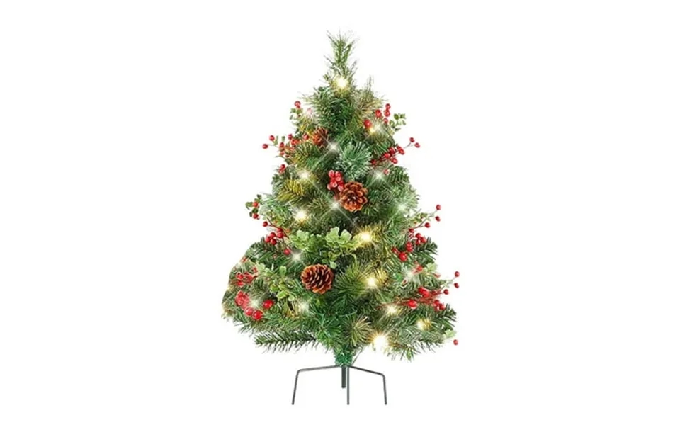 2 Pack Flowers For Christmas Decorations Illuminate Your Holiday With Led Lights For Tripod Displays And Flower Pot Fill