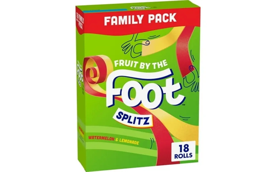 2 Pack Fruit By The Foot Splitz Watermelon And Lemonade Family Pack 18 Rolls 13