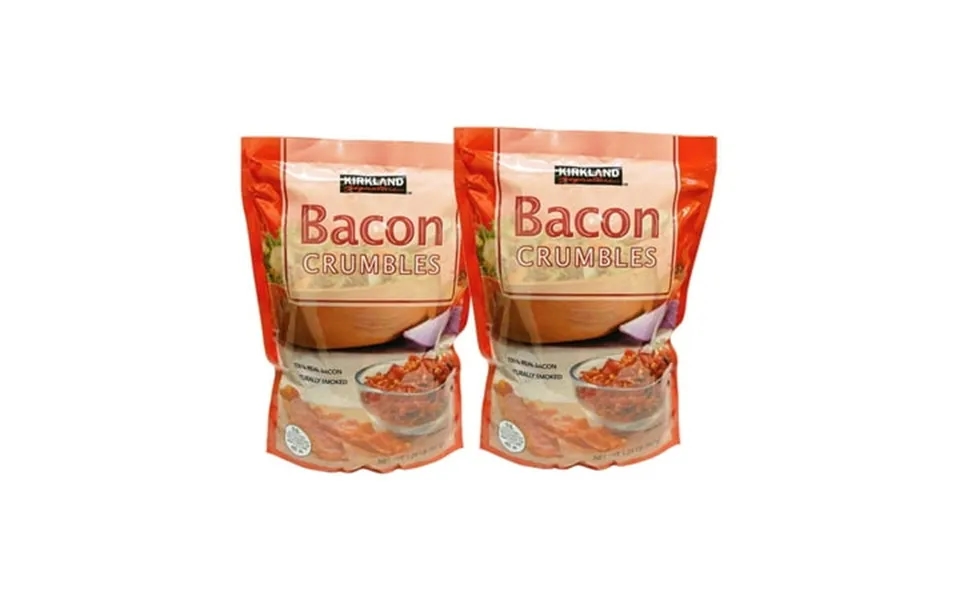 2 Pack Ks Crumbled Naturally Smoked Bacon Bits 20 Oz Resealable Pouch