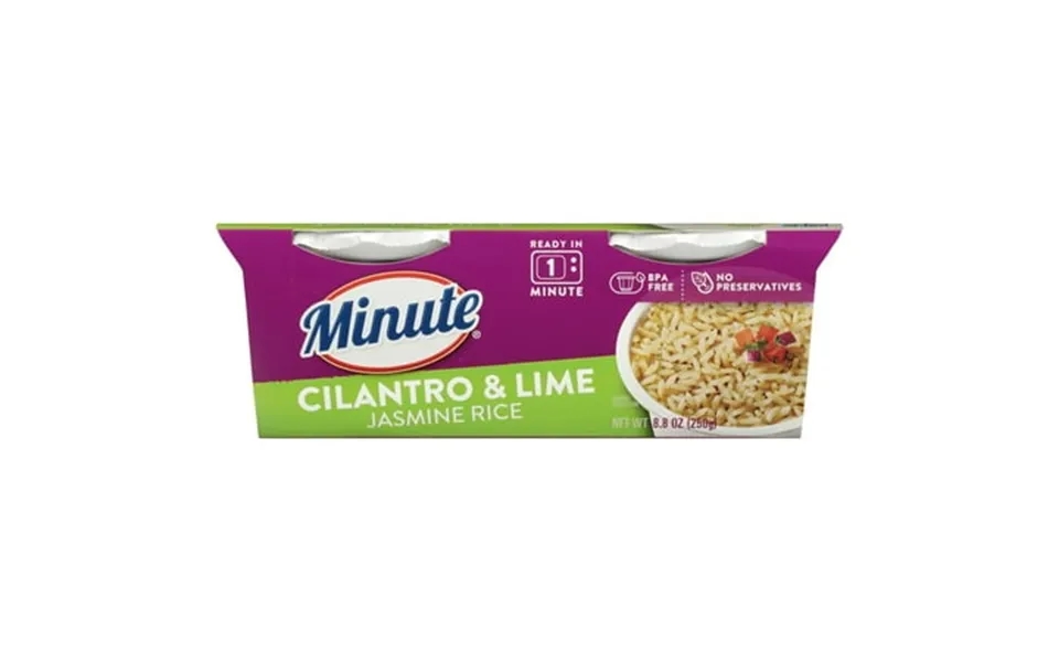 2 Pack - Minute Rice Ready To Serve Cilantro And Lime Jasmine Rice 8