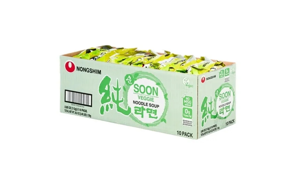 2 Pack Nongshim Soon Veggie Savory Vegan Ramyun Ramen Noodle Soup Pack 3