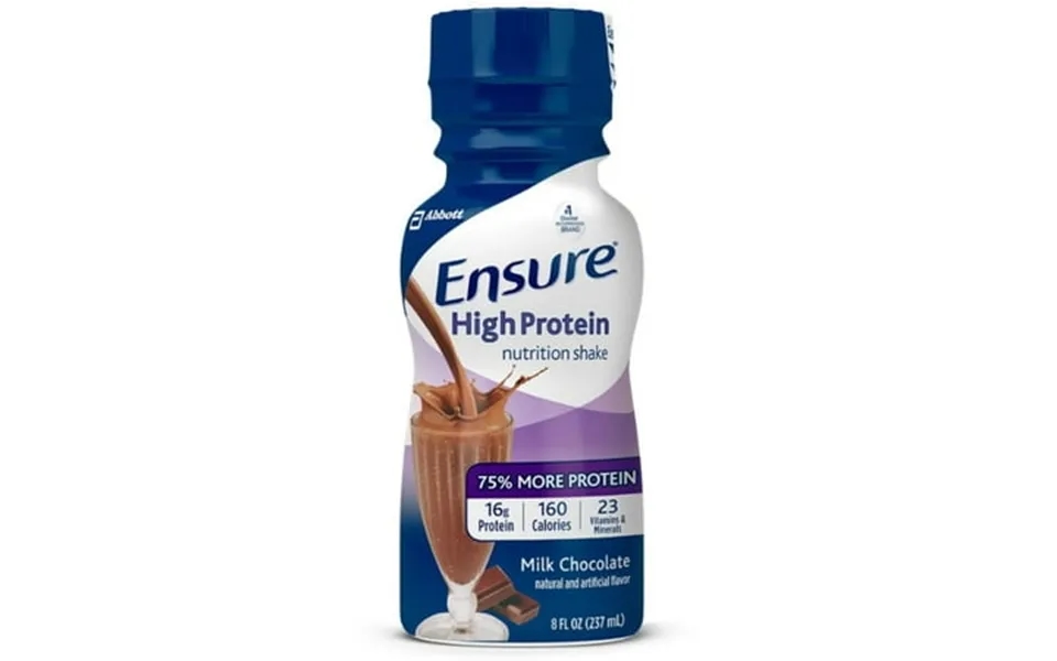 2 Pack - Oral Supplement Ensure Active High Protein For Muscle Health Milk Chocolate 8 Oz Bottle Ready To Use