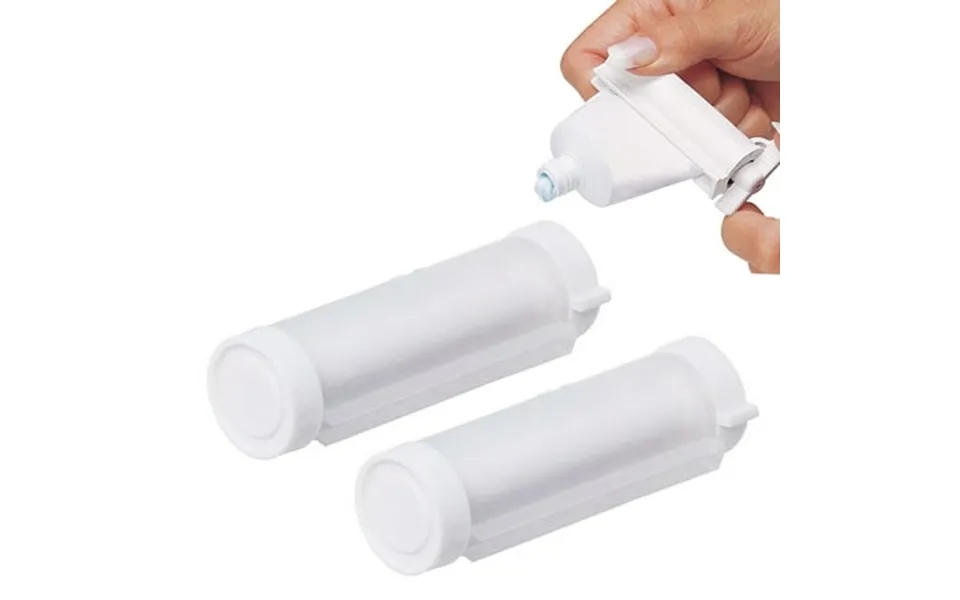 2 Pack Plastic Rolling Tube Toothpaste Dispenser Easy Squeezer Holder Bathroom