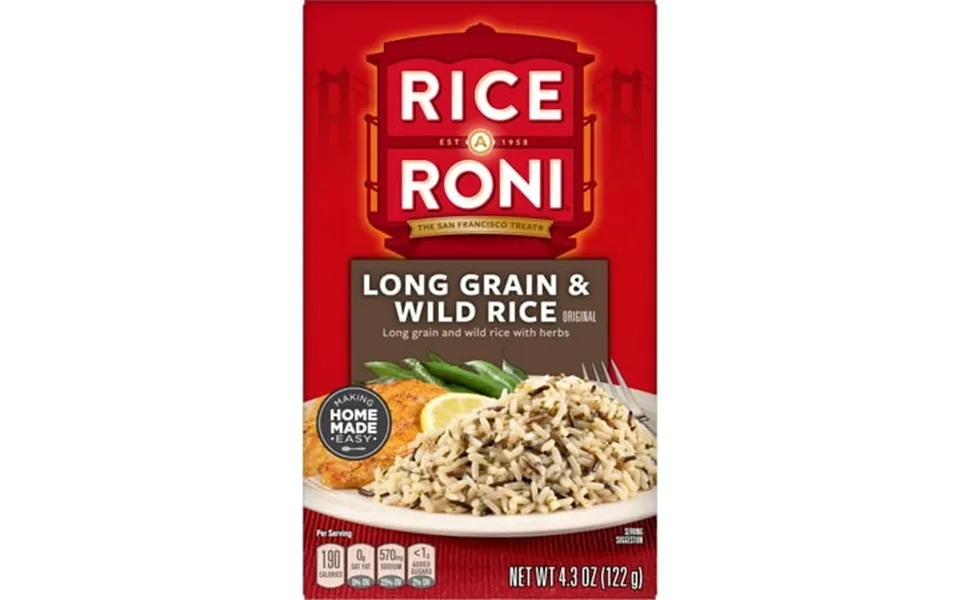 2 Pack - Rice-a-roni Rice Long Grain & Wild Rice Original Box 4