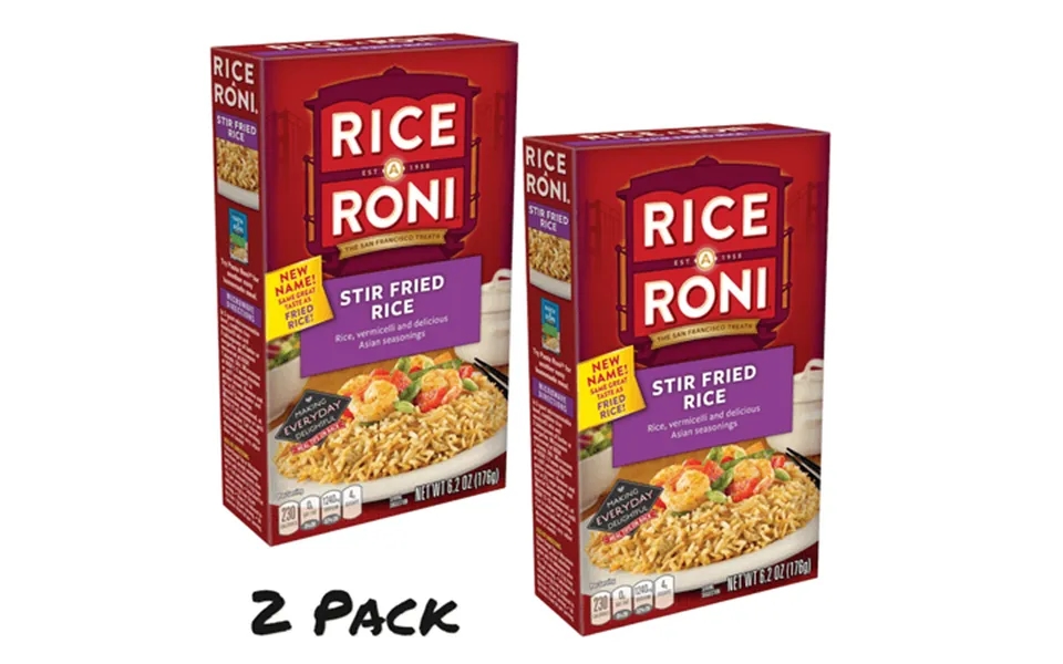2 Pack Rice-a-roni Vermicelli Stir Fried Rice Mix 6.2 Oz Single Pack