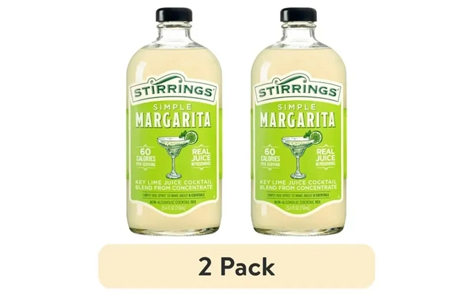 2 Pack Stirrings Margarita Mix 750ml